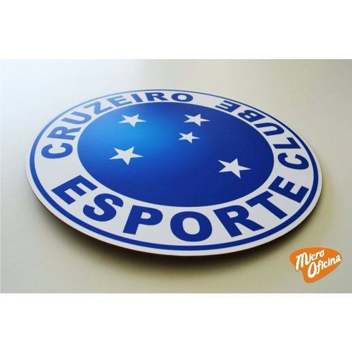 Tamanhos, Medidas e Dimensões do produto Quadro Decorativo Placa Cruzeiro Mdf 3mm Times Futebol