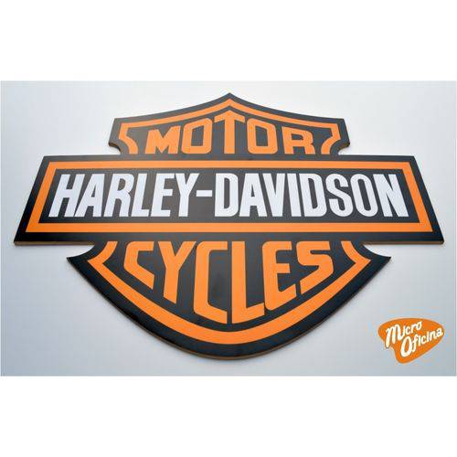 Tamanhos, Medidas e Dimensões do produto Quadro Decorativo Placa Harley Davidson Mdf 3mm