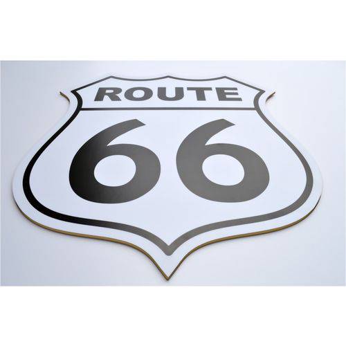 Tamanhos, Medidas e Dimensões do produto Quadro Decorativo Placa Route 66 Rota 66 Mdf 3mm