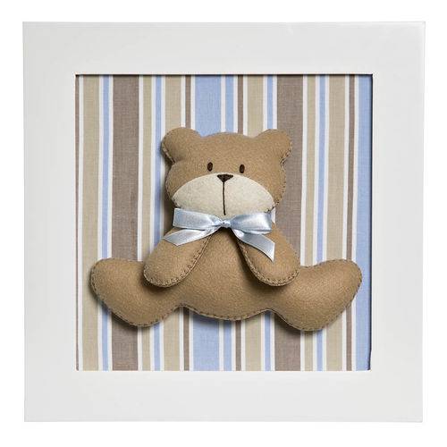 Tamanhos, Medidas e Dimensões do produto Quadro Decorativo Urso Quarto Bebê Infantil Menino