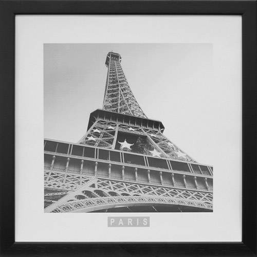 Tamanhos, Medidas e Dimensões do produto Quadro Paris Torre Eifel S/ Vidro 33x33x1cm - Kapos