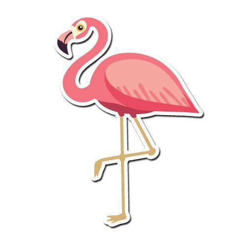 Tamanhos, Medidas e Dimensões do produto Quadro Placa Decorativa Formato - Flamingo