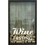 Tamanhos, Medidas e Dimensões do produto Quadro Porta Rolhas de Vinho Wine Tasting 17x27x4cm Betume - Kapos