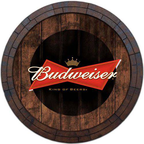 Tamanhos, Medidas e Dimensões do produto Quadro Tampa de Barril Bebidas Budweiser C-07