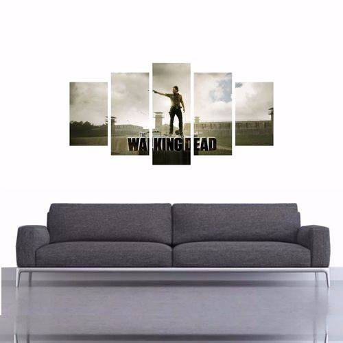 Tamanhos, Medidas e Dimensões do produto Quadro The Walking Dead Series Filmes Zumbi 114x65