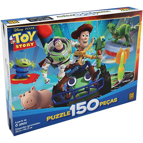 Tamanhos, Medidas e Dimensões do produto Quebra-cabeça 150 Peças Toy Story - Grow