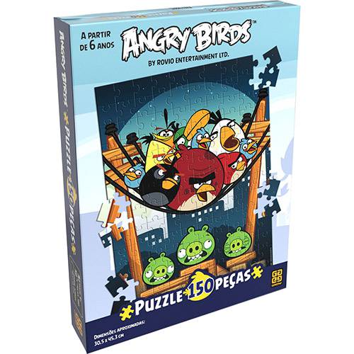 Tamanhos, Medidas e Dimensões do produto Quebra-Cabeça Angry Birds - 150 Peças