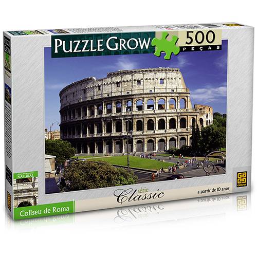 Tamanhos, Medidas e Dimensões do produto Quebra Cabeça Coliseu de Roma 500 Peças - Grow