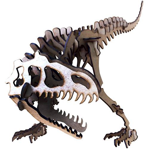 Tamanhos, Medidas e Dimensões do produto Quebra-Cabeça 3D Dinossauro Alossauro - Cia Laser