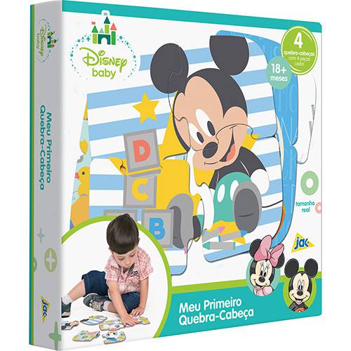 Tamanhos, Medidas e Dimensões do produto Quebra-Cabeça Disney Baby 16 Peças - Toyster