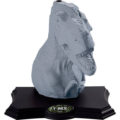 Tamanhos, Medidas e Dimensões do produto Quebra-Cabeça Escultura 3D T-Rex - Grow