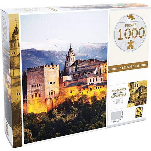 Tamanhos, Medidas e Dimensões do produto Quebra-Cabeça Grow Alhambra 1000 Peças