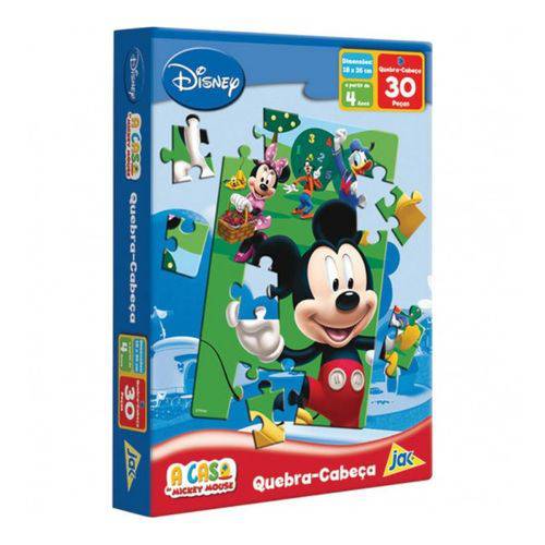 Tamanhos, Medidas e Dimensões do produto Quebra Cabeça Mickey no Parque 30 Peças - Toyster
