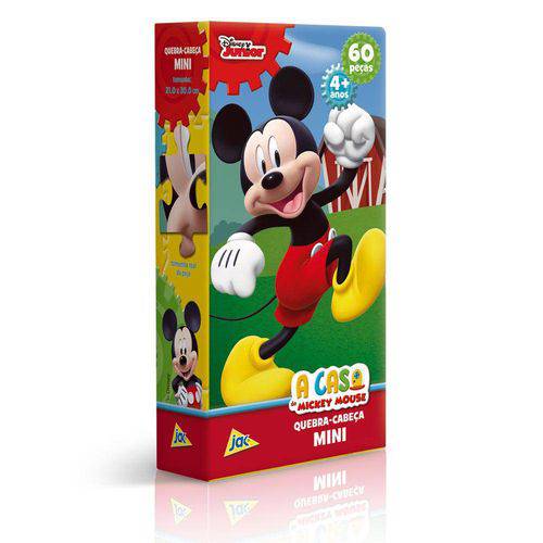 Tamanhos, Medidas e Dimensões do produto Quebra-Cabeça Mini - 60 Peças - Disney - a Casa do Mickey Mouse - Mickey Mouse - Toyster