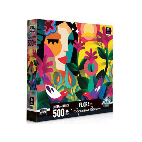 Tamanhos, Medidas e Dimensões do produto Quebra Cabeça por Rogerio Pedro Flora 500 Peças - Toyster