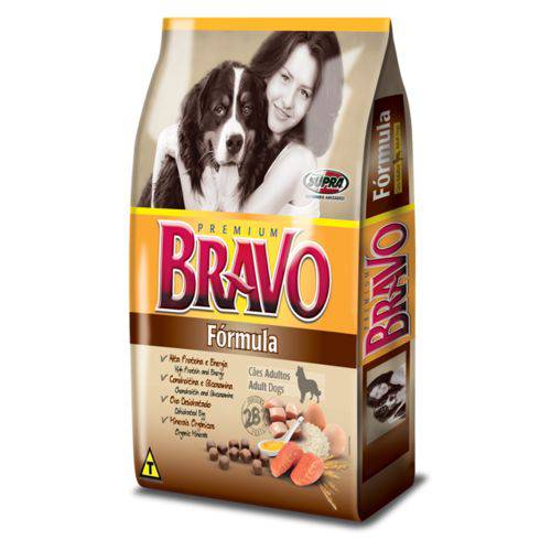 Tamanhos, Medidas e Dimensões do produto Ração Bravo Fórmula Premium Sem Corantes 20kg