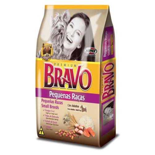 Tamanhos, Medidas e Dimensões do produto Ração Premium Bravo Raças Pequenas 20Kg