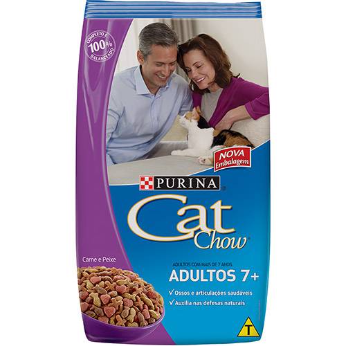 Tamanhos, Medidas e Dimensões do produto Ração Cat Chow 7 Adultos 3Kg - Nestlé Purina