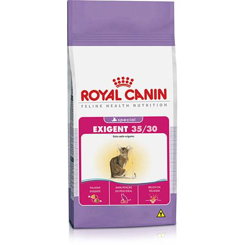 Tamanhos, Medidas e Dimensões do produto Ração Cat Exigent.35/30 7,5Kg - Royal Canin