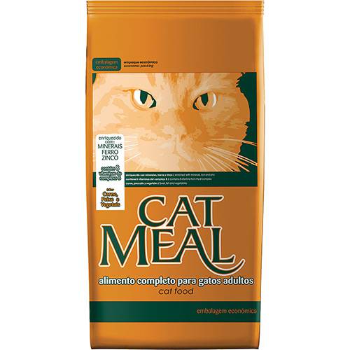 Tamanhos, Medidas e Dimensões do produto Ração Cat Meal para Gatos Carne, Peixe e Vegetais 25Kg