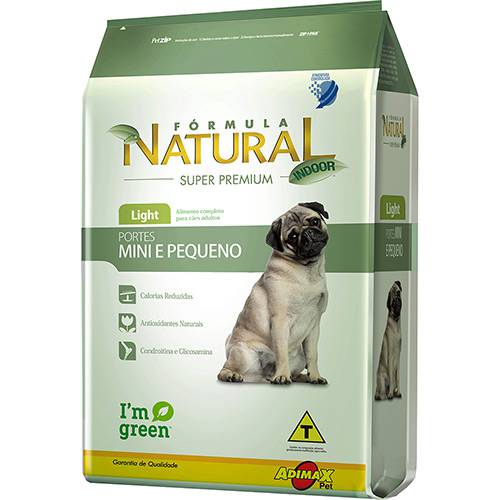 Tamanhos, Medidas e Dimensões do produto Ração Fómula Natural Super Premium Light para Cães Adultos Mix 1kg