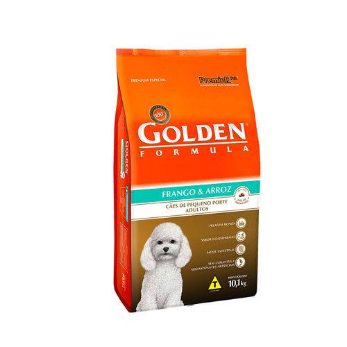 Tamanhos, Medidas e Dimensões do produto Ração Golden de Frango e Arroz para Cães Adultos Pequeno Porte Mini Bits - Premier Pet 10,1kg