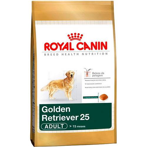 Tamanhos, Medidas e Dimensões do produto Ração Golden Retriever Adult.25 12kg - Royal Canin