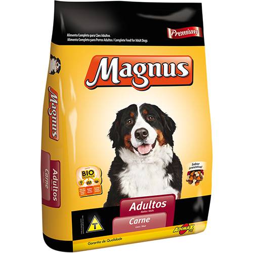 Tamanhos, Medidas e Dimensões do produto Ração Magnus Premium para Cães Adultos Carne 15kg