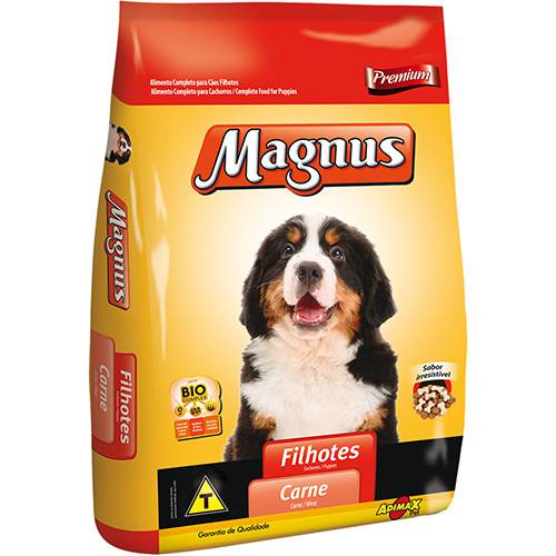 Tamanhos, Medidas e Dimensões do produto Ração Magnus Premium para Cães Filhotes Carne 10kg