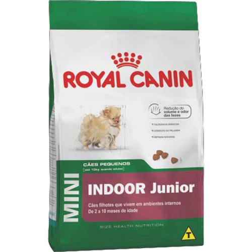 Tamanhos, Medidas e Dimensões do produto Ração Mini Indoor Junior 7,5Kg - Royal Canin