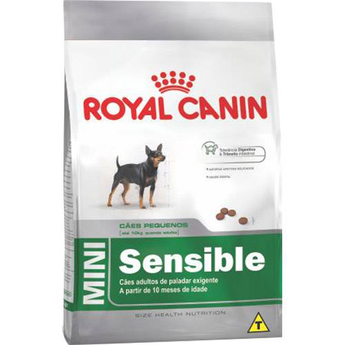 Tamanhos, Medidas e Dimensões do produto Ração Mini Sensible 3Kg - Royal Canin