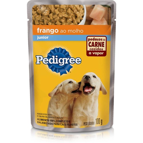 Tamanhos, Medidas e Dimensões do produto Ração para Cães Junior - Frango ao Molho (100Gr) - Pedigree