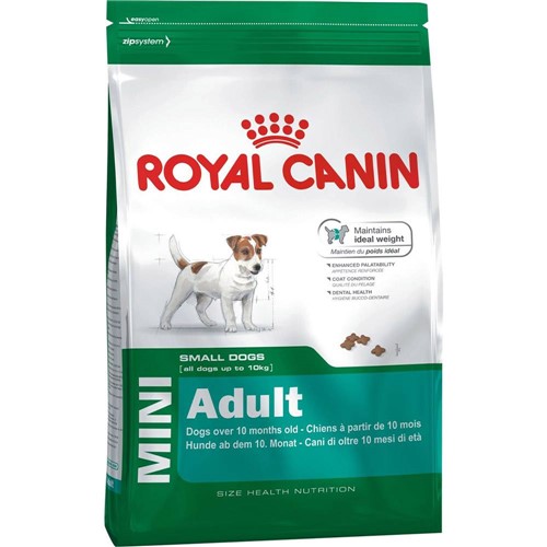 Tamanhos, Medidas e Dimensões do produto Ração para Cães Mini Adult 1Kg - Royal Canin