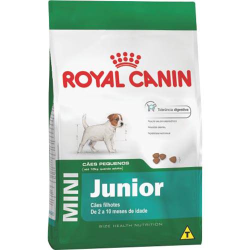 Tamanhos, Medidas e Dimensões do produto Ração para Cães Mini Junior 1Kg - Royal Canin