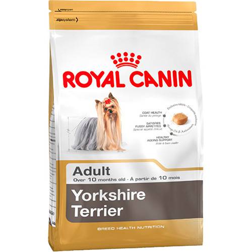 Tamanhos, Medidas e Dimensões do produto Ração para Cães Yorkshire Terrier 28 Adult 7,5Kg - Royal Canin