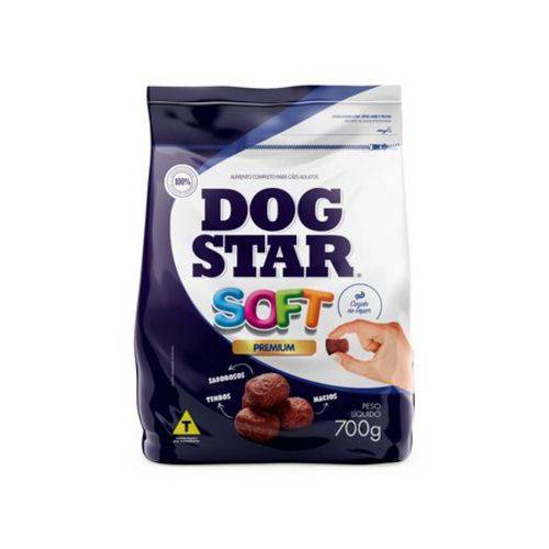 Tamanhos, Medidas e Dimensões do produto Ração Premium Dog Star Soft Grãos Macios e Semiúmidos para Cães 700Gr