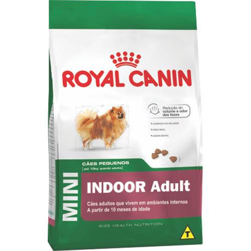 Tamanhos, Medidas e Dimensões do produto Ração Royal Canin Mini Indoor Adult para Cães Adultos de Raças Pequenas - 1kg