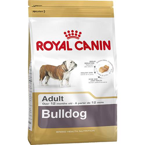 Tamanhos, Medidas e Dimensões do produto Ração Royal Canin para Cães Adultos da Raça Bulldog - 12Kg