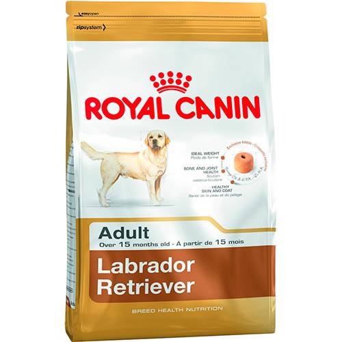 Tamanhos, Medidas e Dimensões do produto Ração Royal Canin para Cães Adultos da Raça Labrador Retriever - 12Kg