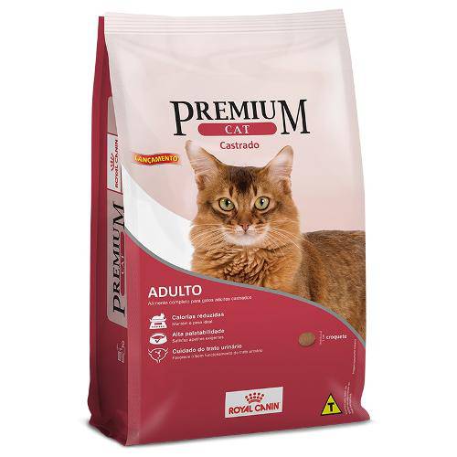 Tamanhos, Medidas e Dimensões do produto Ração Royal Canin Premium Cat Gatos Castrados Adultos 1 Kg