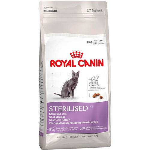 Tamanhos, Medidas e Dimensões do produto Ração Royal Canin Sterilised para Gatos Adultos Castrados - 7,5kg