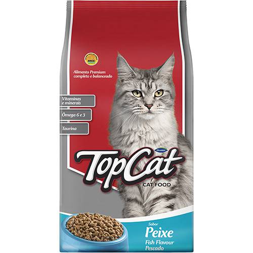 Tamanhos, Medidas e Dimensões do produto Ração TopCat para Gatos Peixe 10,1Kg