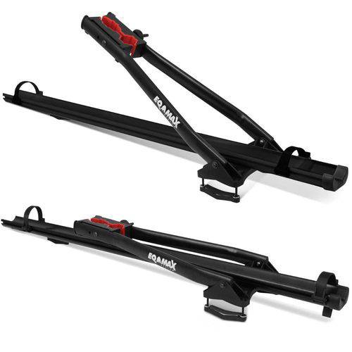 Tamanhos, Medidas e Dimensões do produto Rack Transbike de Teto Universal Eqmax Velox Aluminium Preto para 1 Bike