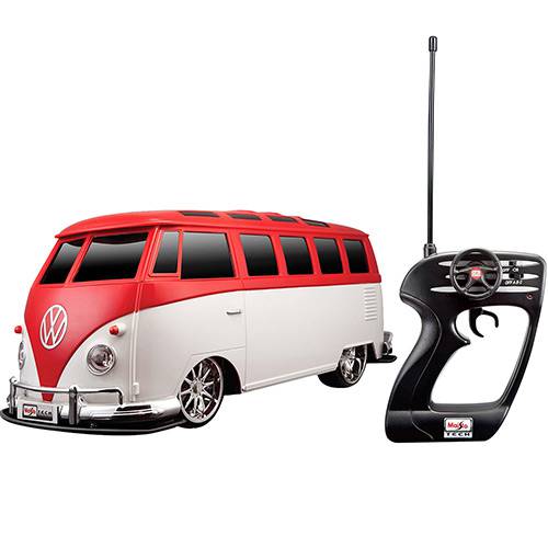 Tamanhos, Medidas e Dimensões do produto Rádio Control 1:10 Volkswagen Van Samba Vermelho - Maisto