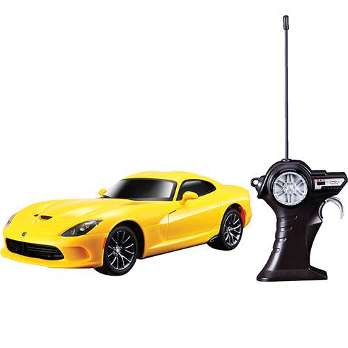 Tamanhos, Medidas e Dimensões do produto Rádio Control 1:24 SRT Viper GTS Amarelo 2013 - Maisto