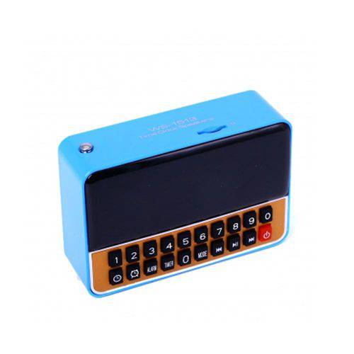 Tamanhos, Medidas e Dimensões do produto Rádio Relógio Fm C/ Entr USB/Alarme/Mp3 e Auxiliar Azul