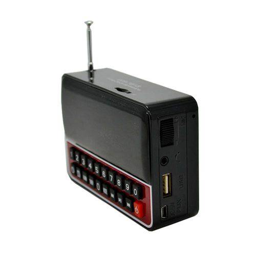 Tamanhos, Medidas e Dimensões do produto Rádio Relógio Fm C/ Entr USB/Alarme/Mp3 e Auxiliar Preto