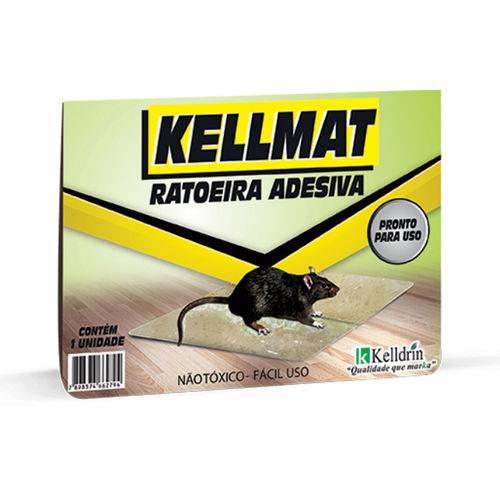 Tamanhos, Medidas e Dimensões do produto Ratoeira Adesiva Raticida Cola Pega Rato Kellmat