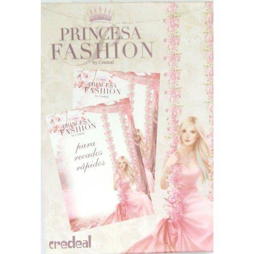 Tamanhos, Medidas e Dimensões do produto Recados Rápidos 80x115mm 100 Folhas Princesa Fashion Credeal
