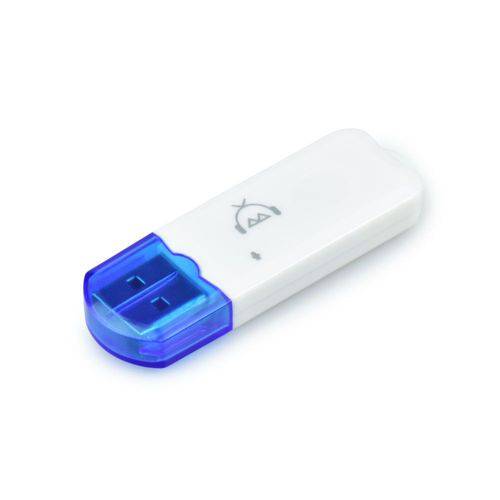 Tamanhos, Medidas e Dimensões do produto Receptor Bluetooth USB Áudio Stereo Transmissor-Branco C/ Azul